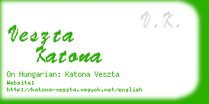 veszta katona business card